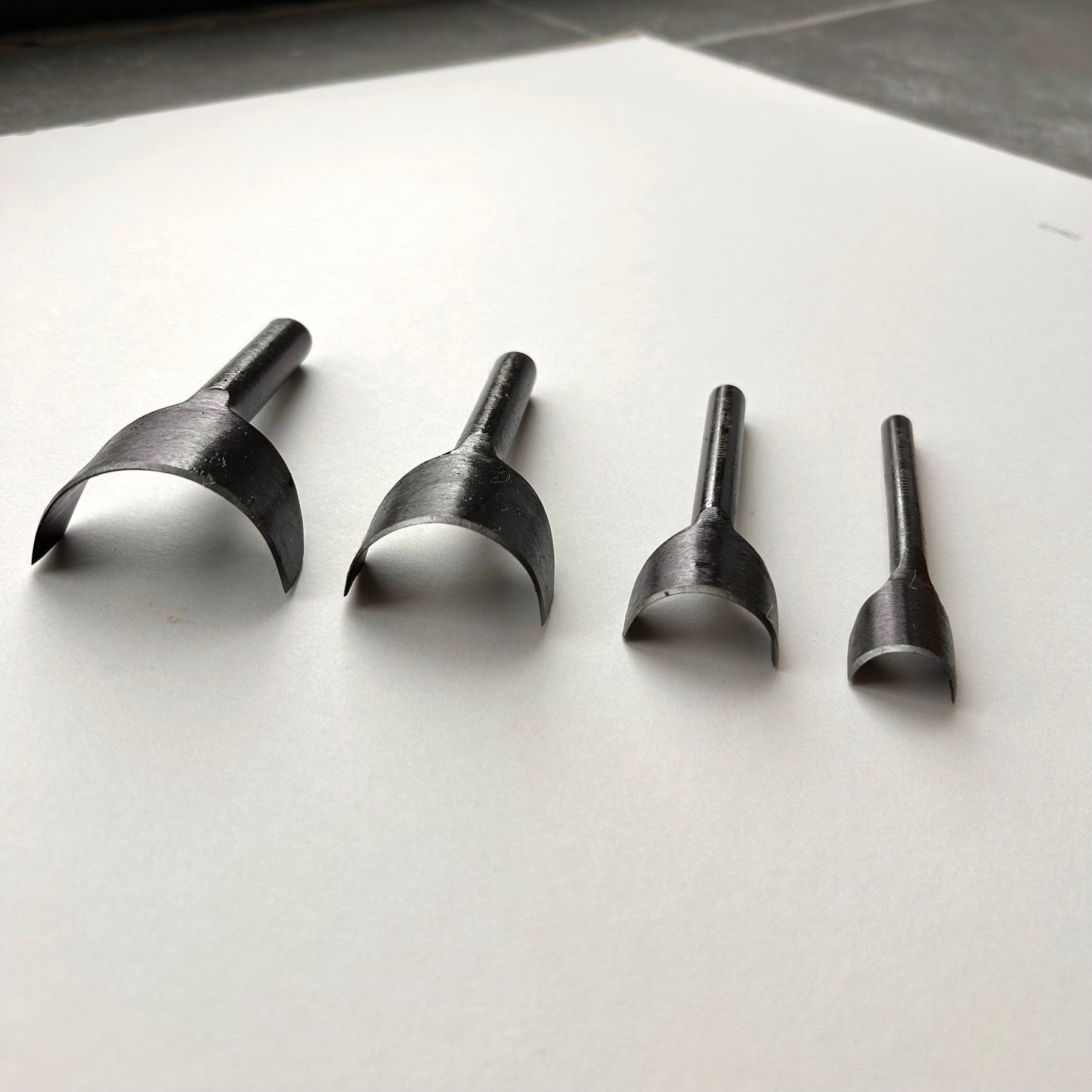 WUTA Round Belt End Punch Leather Tools 5 Piece Set