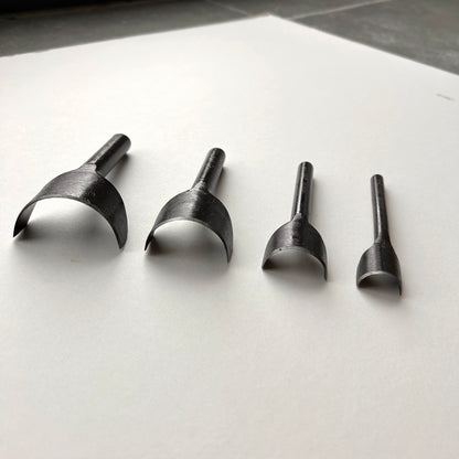 WUTA Round Belt End Punch Leather Tools 5 Piece Set