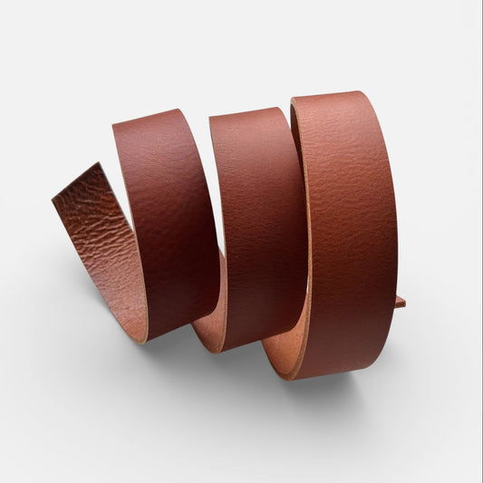 Whisky Tan Leather Belt Blank