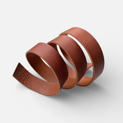 Whisky Tan Leather Belt Blank
