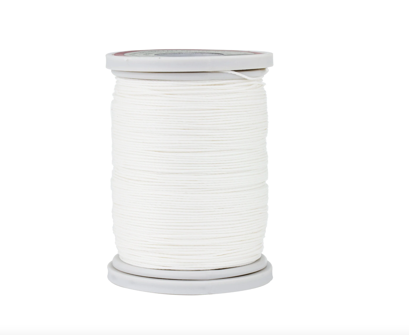 White Cotton Linen Thread for Hand Stitching Leather 0.55 mm