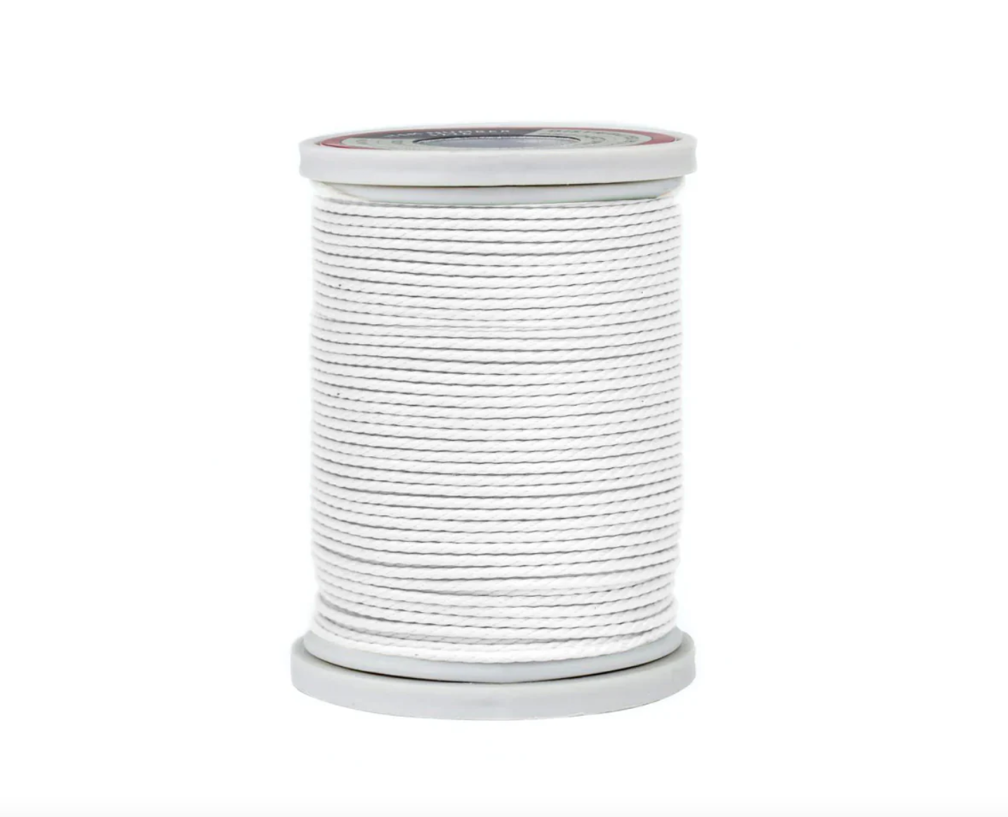 White Cotton Linen Thread for Hand Stitching Leather 0.85 m