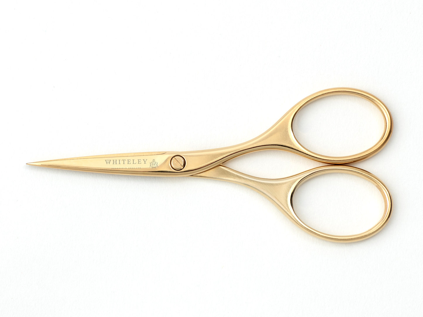 Whiteley 4” Gold Plated Needlework Scissors