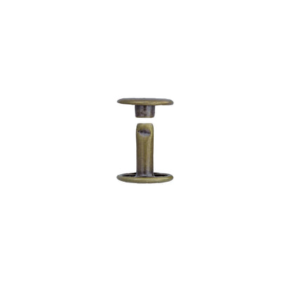 Antique Brass Leather Rivets Double Capped - 9 mm Head