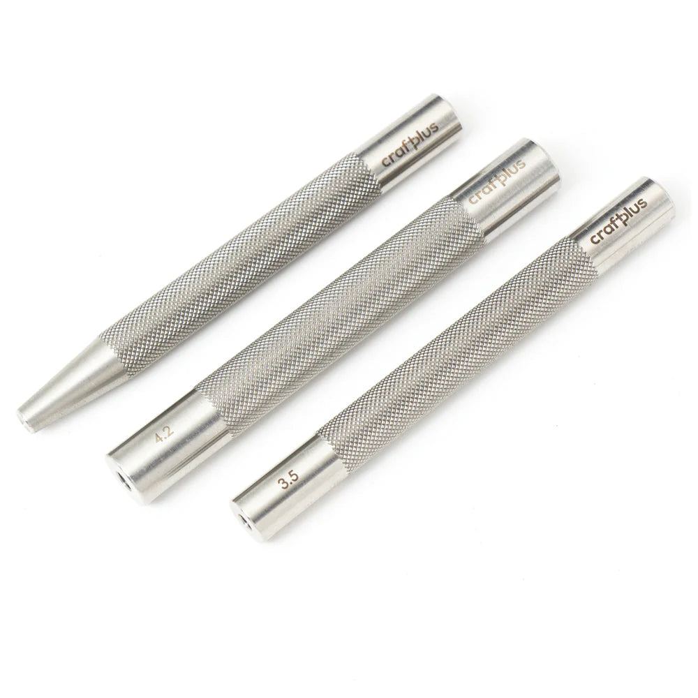 Klinkgereedschap, Rivet Setting Punch Die Tools met Perforators 11pcs/set Leather Craft Snap Fastener Setter