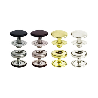 Gold Glove Snaps - 10 mm, Brass Plated